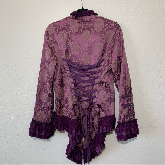 Hearts & Roses Brocade Victorian Jacket - Picture 2 of 3